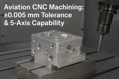 Precision Aerospace CNC Machining ±0,005 mm Ανοχή